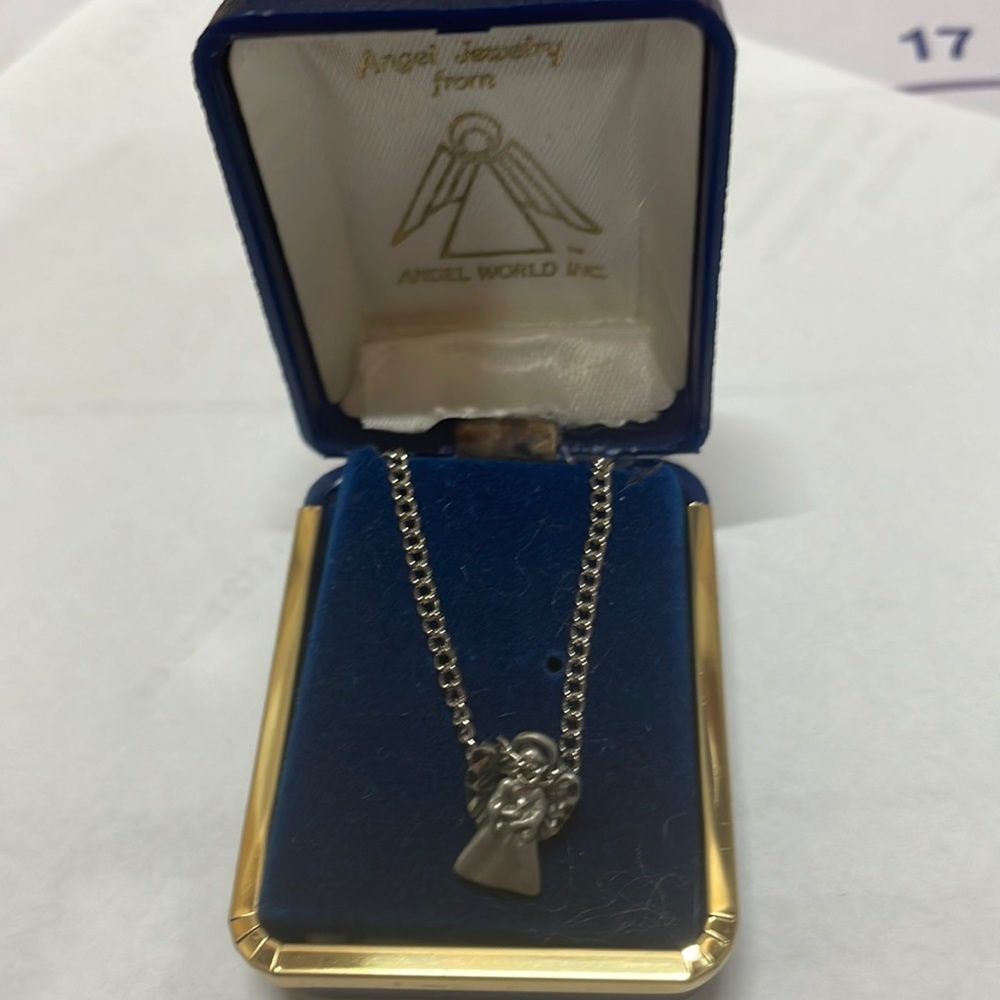 Pewter angel chain and pendant